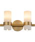 Sojourn 2-light Bath Vanity Light Brushed Brass