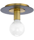 Trimble 1-Light 8" Flush Mount Brushed Bronze