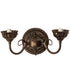 13" Wide Wreath & Garland 2 Light Wall Sconce