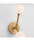 Orbe 2-light LED Sconce Brushed Brass