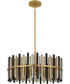 Richards 12-light Pendant Brushed Gold
