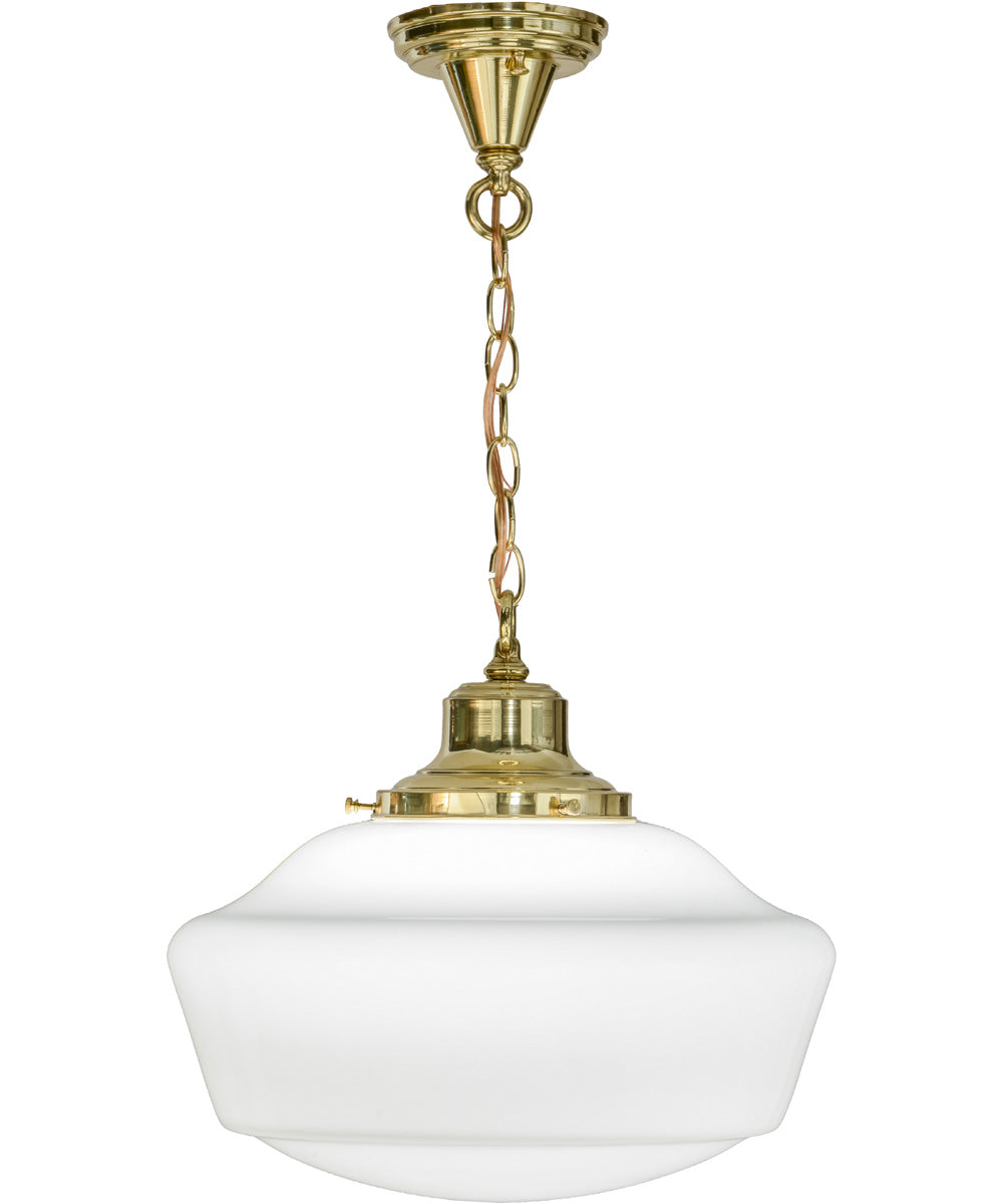 16" Revival Schoolhouse Traditional Globe Pendant