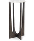 Accent Table in Marble Brass Bronze
