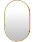 Elisse 24x36 Oval GLD LED MIRROR Gold