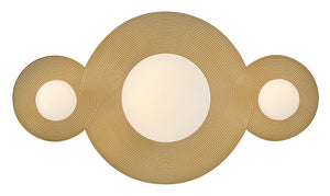 Rhea LED-Light Small LED Vanity in Heritage Brass