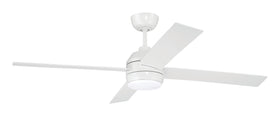 Kelsey 52" 4-blade Indoor Ceiling Fan 1-Light Fan White