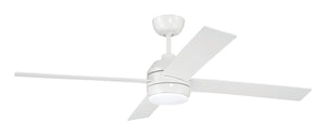 Kelsey 52" 4-blade Indoor Ceiling Fan 1-Light Fan White