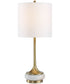 Molena Brass & Pearly Stone Table Lamp