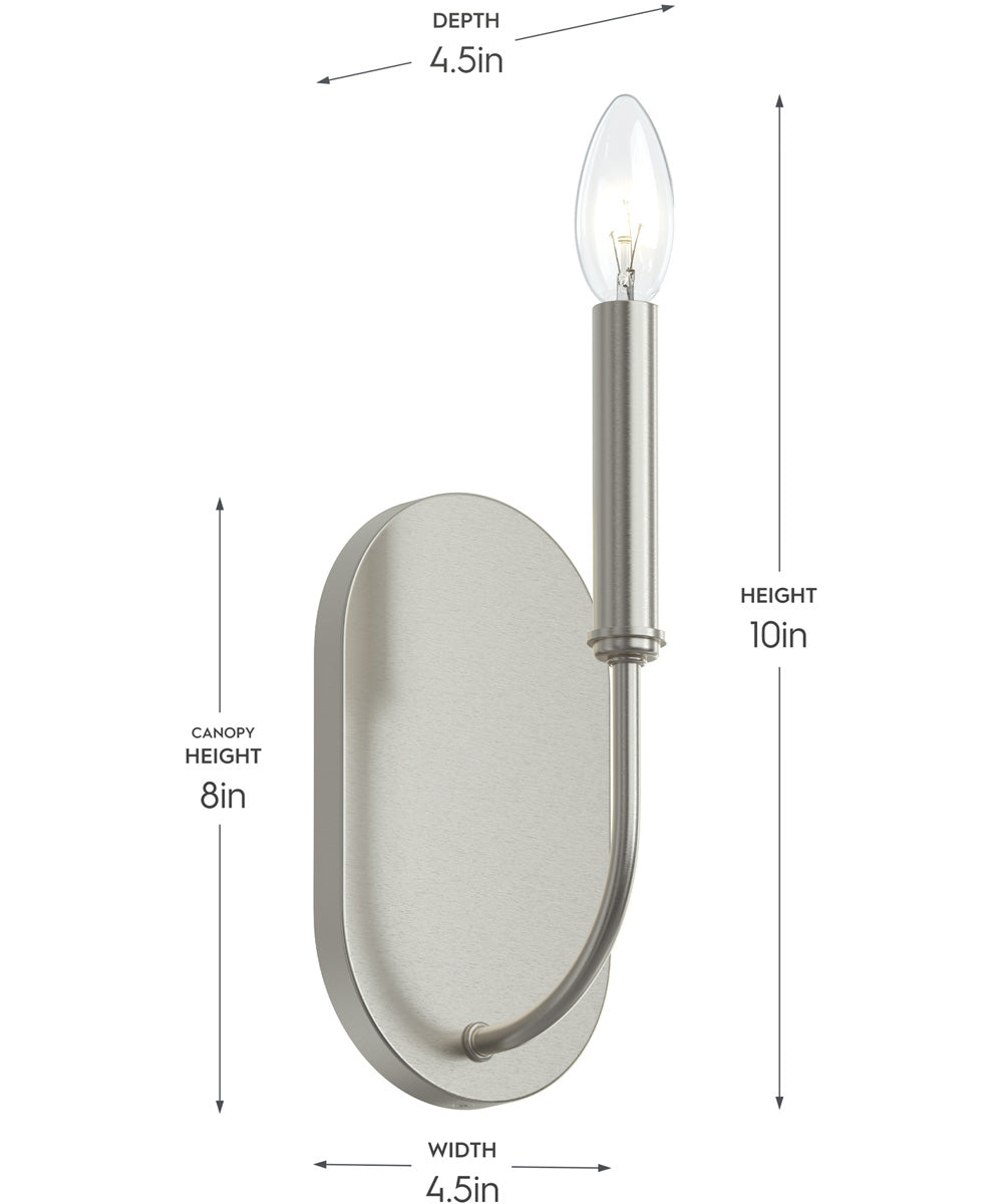 Reines 1-Light Wall Sconce Brushed Nickel
