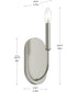 Reines 1-Light Wall Sconce Brushed Nickel