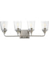 Hudson 4-Light Bath Vanity Satin Nickel