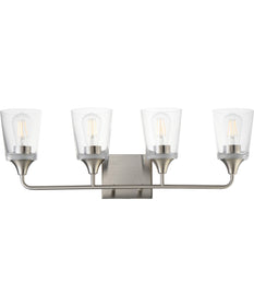 Hudson 4-Light Bath Vanity Satin Nickel