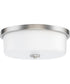 Fuller 3-Light Flush Mount Satin Nickel