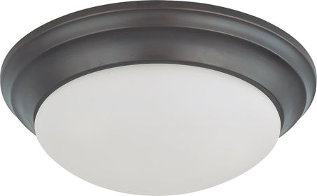 14"W 1-Light LED Mahogany Bronze