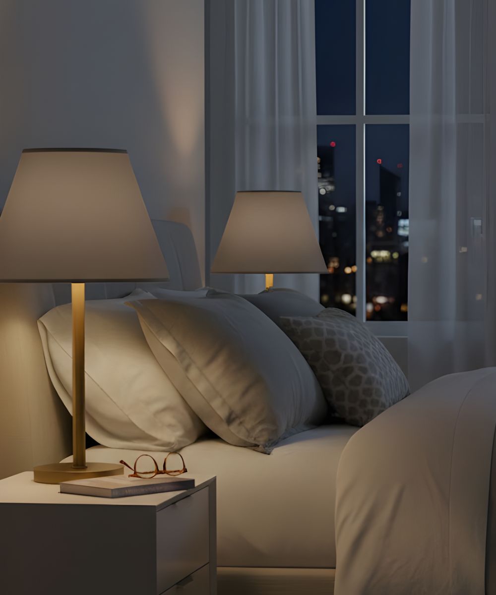 8x16x12 Gray Butcher Linen Empire Hardback Lampshade