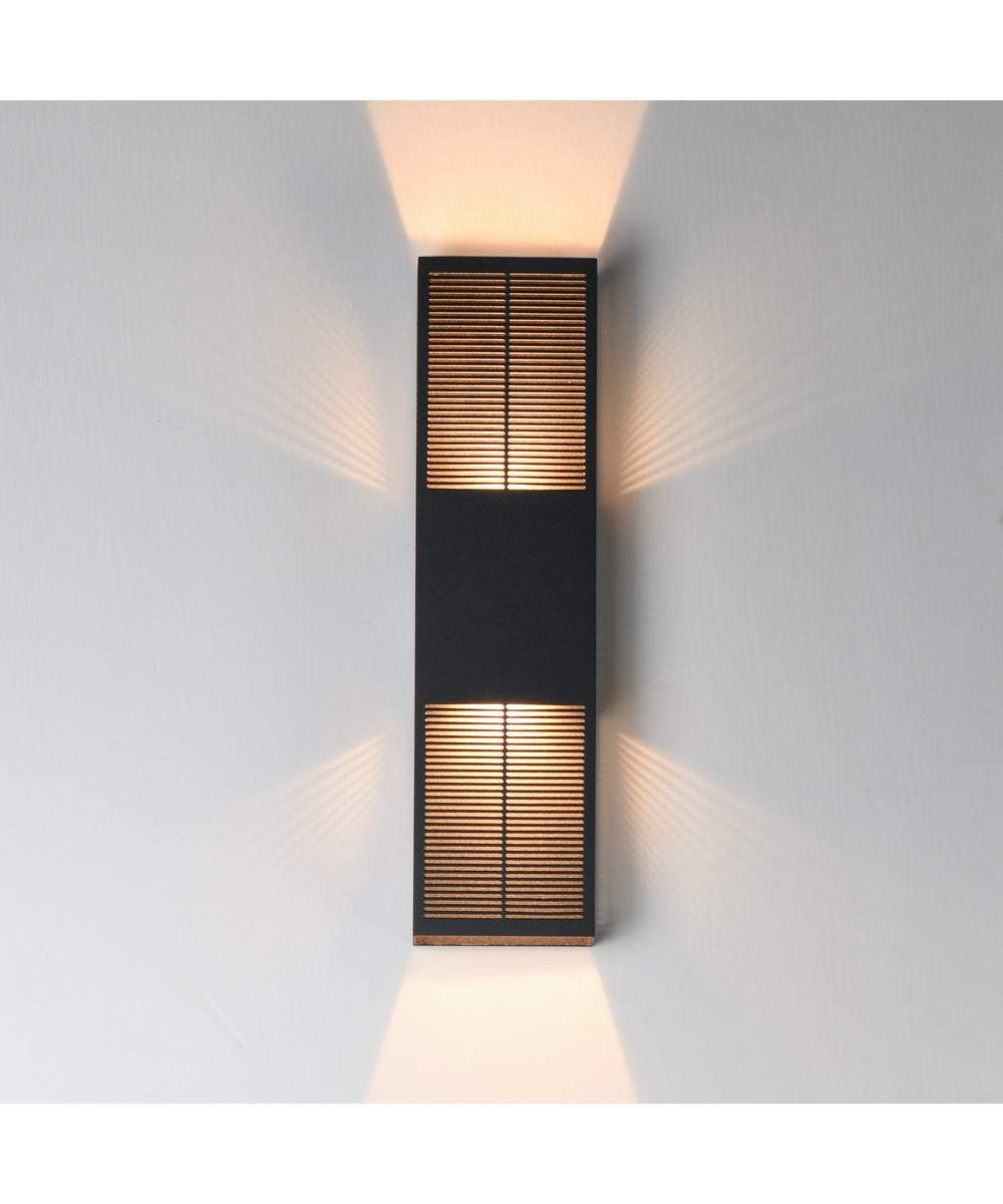 Grate 24 inch LED Outdoor Wall Sconce Black