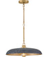 Sadie 1-Light Medium Dome Pendant in Lacquered Brass