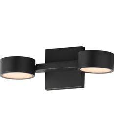 Embrace 2-Light LED Wall Sconce Black