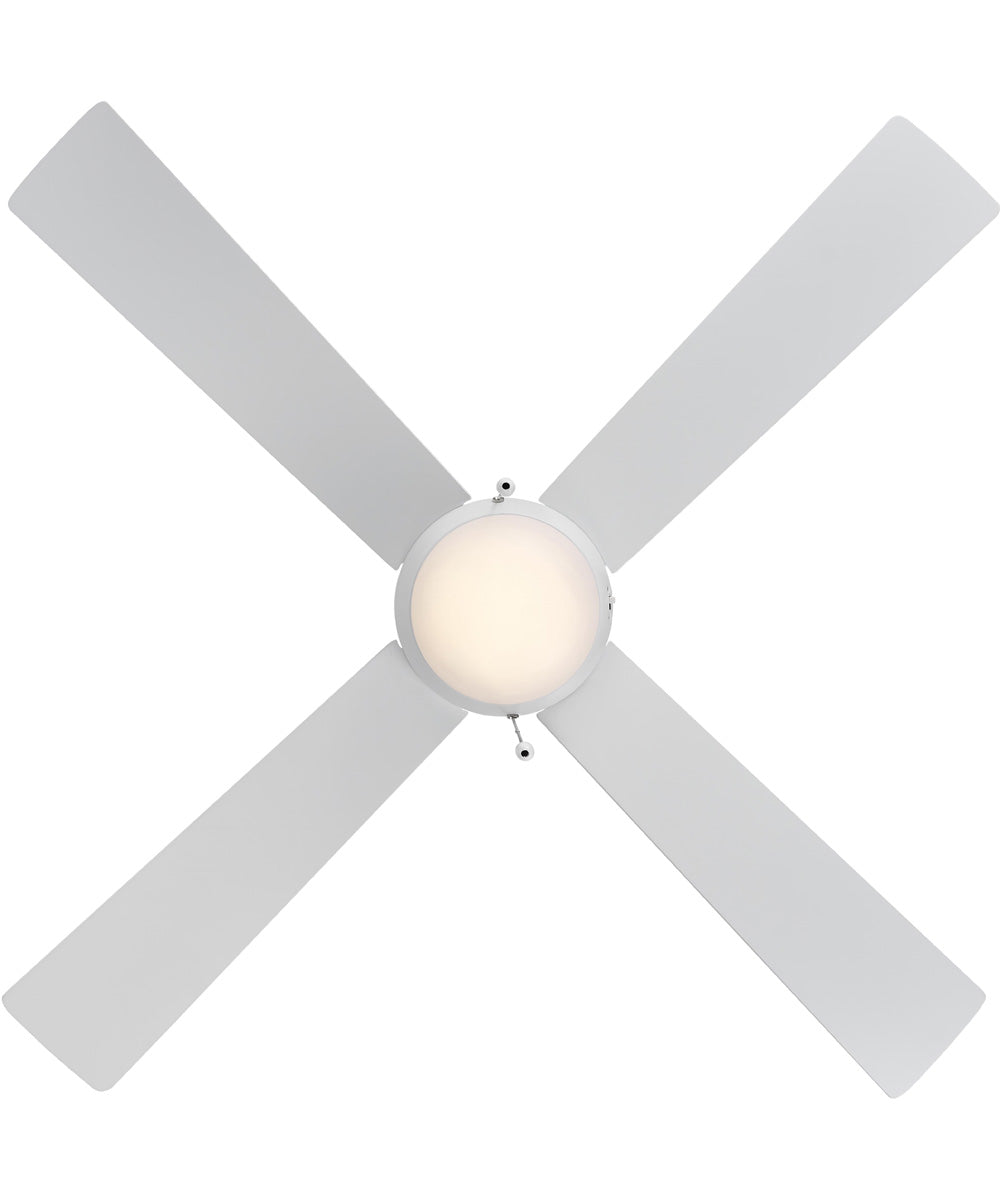 Tavo 52-in. 4-Blade LED Modern Ceiling Fan Matte White