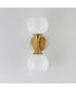 Neve 2-Light Wall Sconce Natural Aged Brass