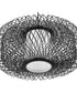 Cordova 1-Light Large Pendant Black Rattan