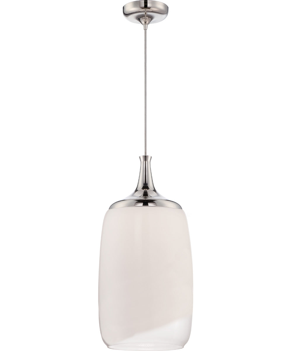 13"W Horizon 1-Light Pendant Polished Nickel