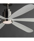 Petals 60 inch 6-Blade Fan w LED Satin Nickel