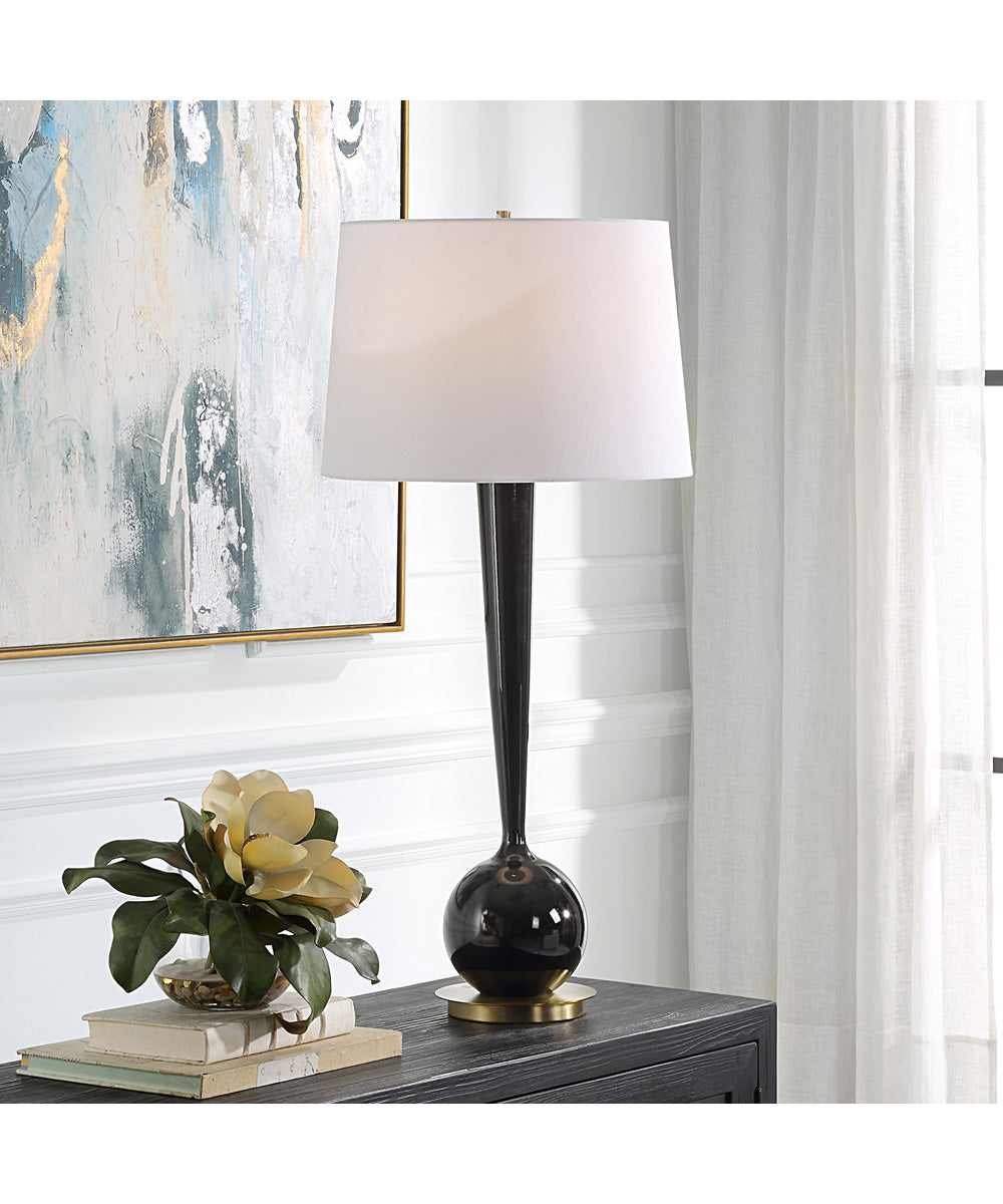 Brielle Polished Black Table Lamp