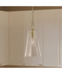 Jheni 1-Light Pendant with Clear Glass Shade Brushed Gold
