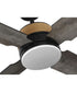 Shaffer II 56 in. 4-Blade Ceiling Fan with Integrated LED Lamped Light Natural Jute Accents Matte Black