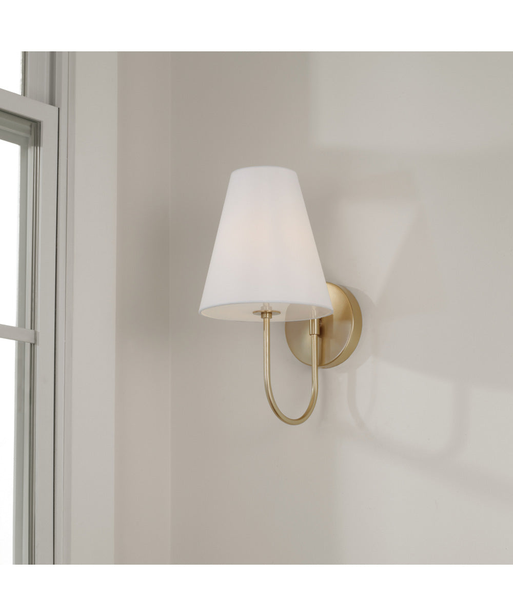 Julia 1-Light Sconce Matte Brass