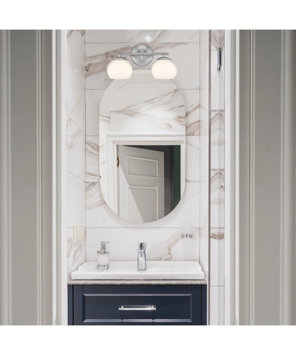 Moon Breeze 2 Light Vanity Polished Nickel