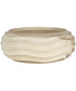 Waveform Bleached Wood Bowl