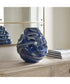 Helix Swirl Blue Outdoor Vase