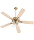 Ovation Ceiling Fan Aged Brass|Studio White