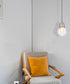 Plug-In Hanging LED Pendant Brushed Nickel Finish