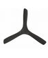 60" Edge Coastal 3-Blade Indoor/Outdoor Ceiling Fan Midnight Black Finish with Remote