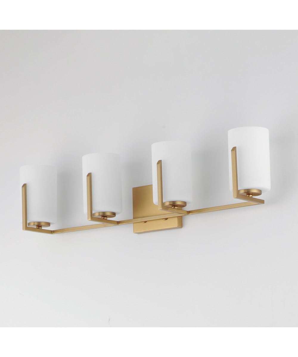 Dart 4-Light Bath Vanity Natural Aged Brass