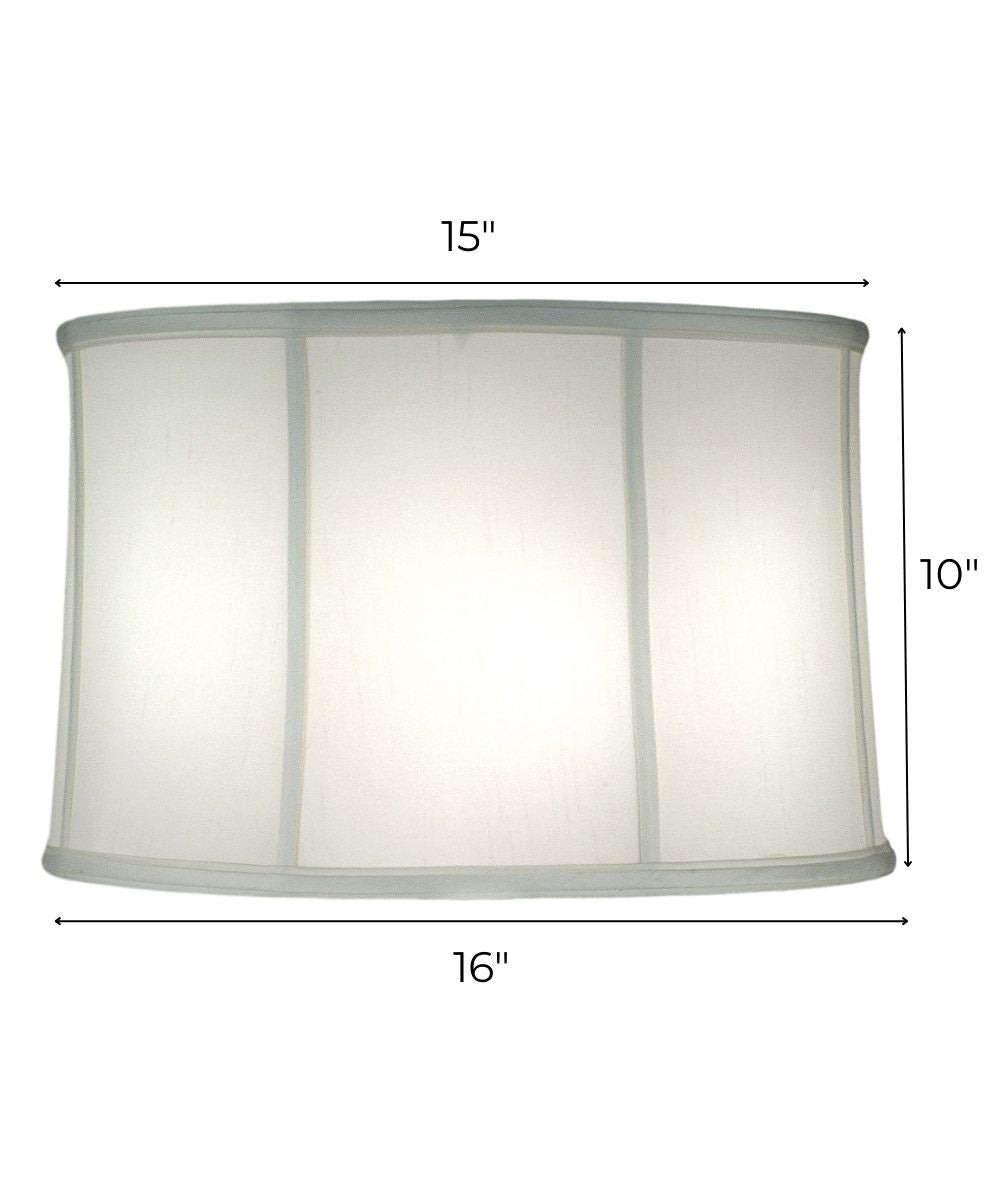 15x16x10 Off White Camelot Drum Softback Lampshade