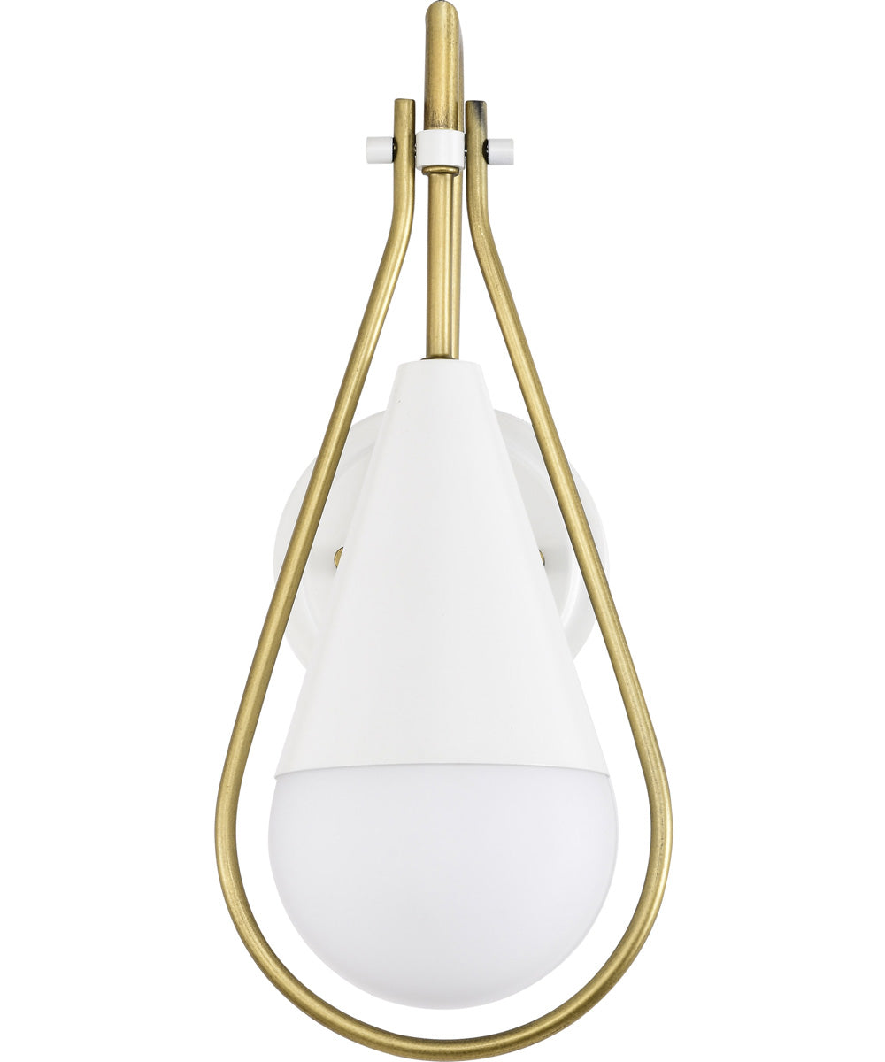 Admiral 1-Light Vanity & Wall Matte White