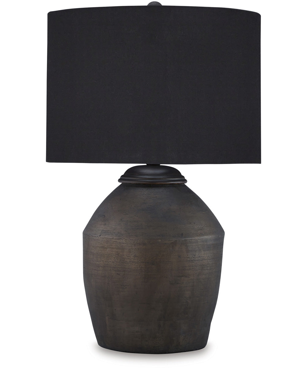 Naareman Terracotta Table Lamp Metallic Black