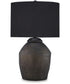 Naareman Terracotta Table Lamp Metallic Black