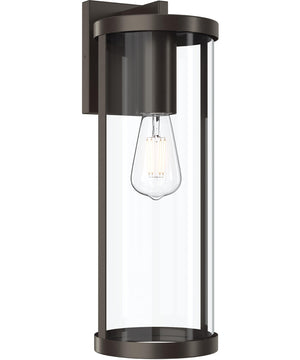Kagen Extra Large Outdoor Wall Light with Clear Glass Panels Antique Bronze