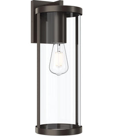 Kagen Extra Large Outdoor Wall Light with Clear Glass Panels Antique Bronze