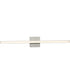 Phase 4 32 in. Large Modern Integrated 3CCT Integrated LED Linear Vanity Light Brushed Nickel