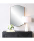 22x34" Wall Mirror in Brushed Gold Paint