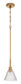 Pleated 1-Light Lighting Premium Bronze
