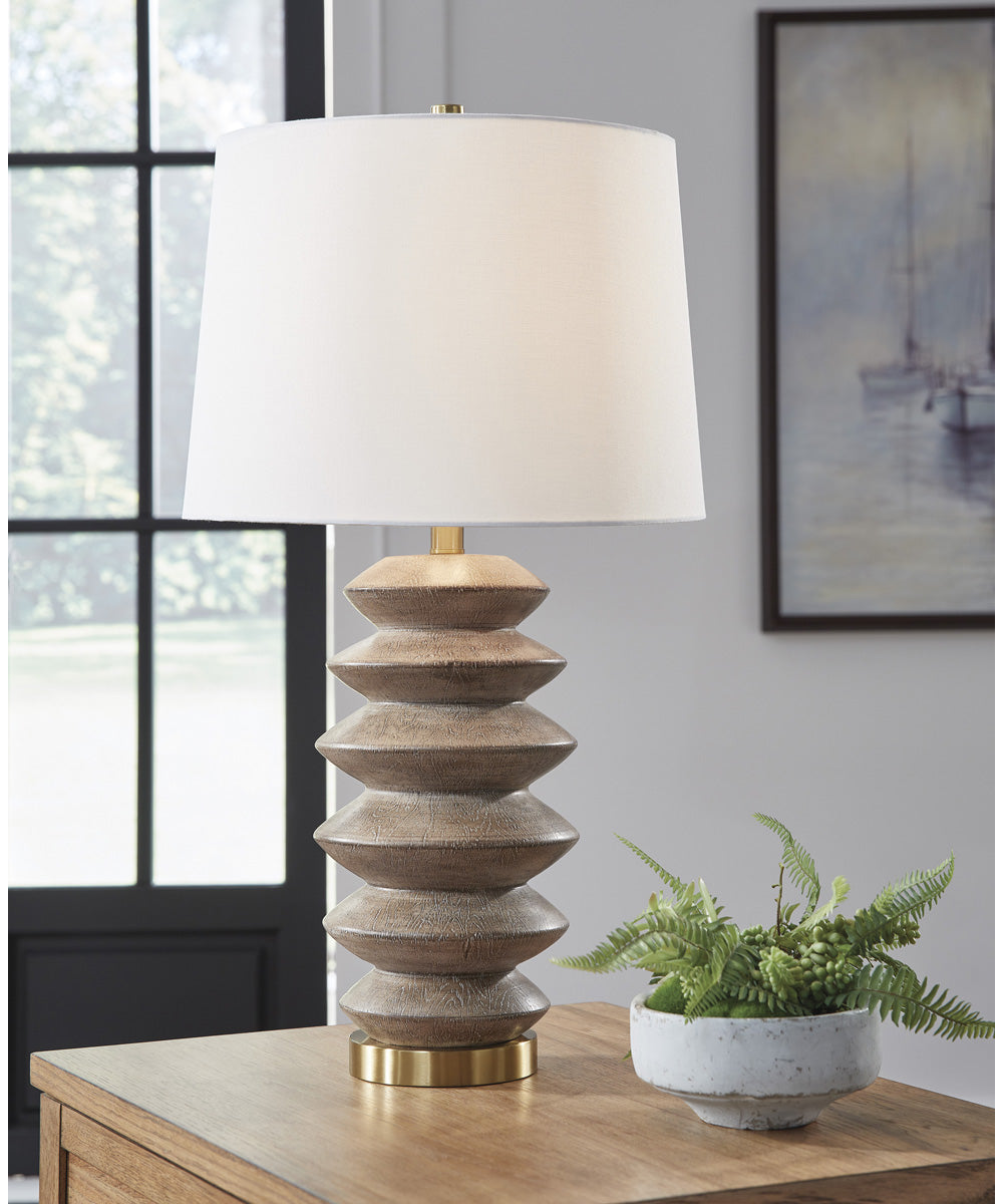 Jyllyard Poly Table Lamp Brown/Gold