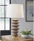 Jyllyard Poly Table Lamp Brown/Gold