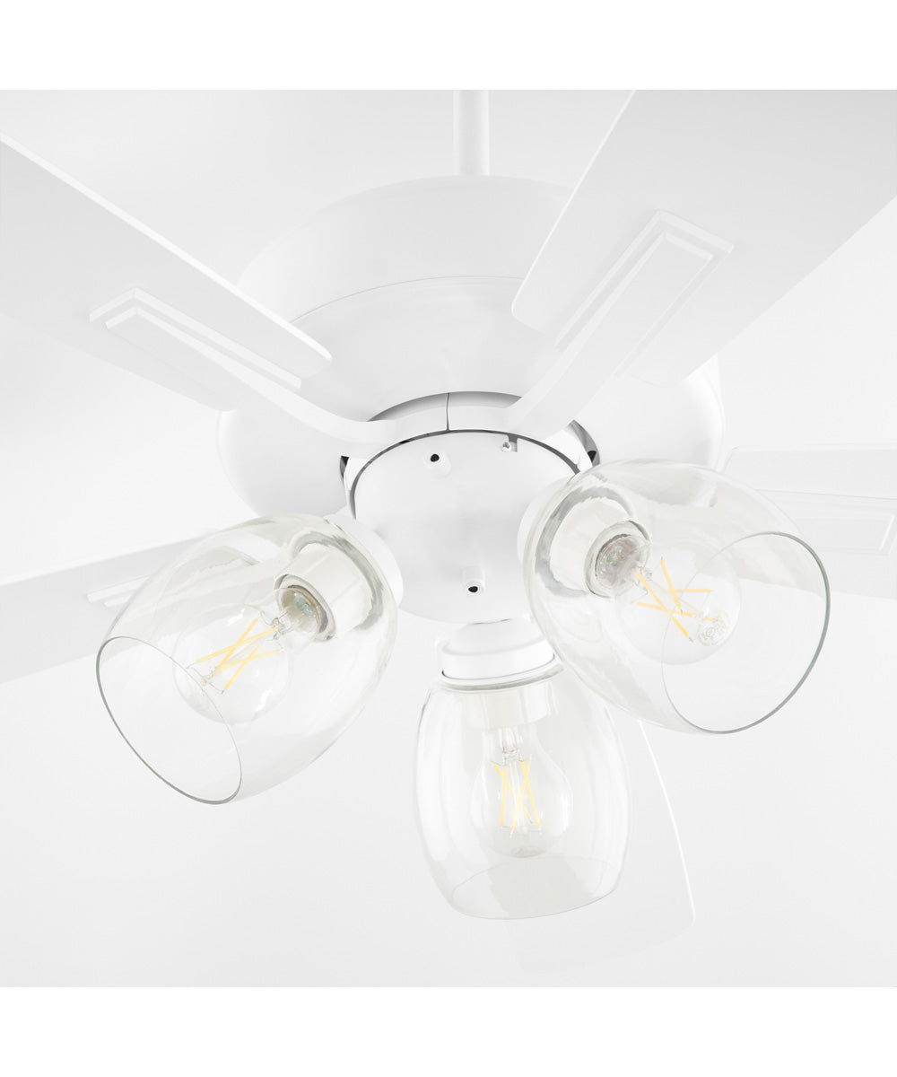 52" Ovation 3-light Ceiling Fan Studio White